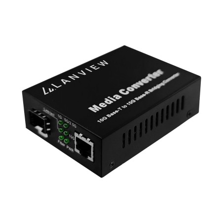 "Lanview 10GBase-T RJ45 to 10GBase-X Converter - Fast, Reliable, and High-Performance Networking Solution | LVN-MED-SFP+-10GB-X"